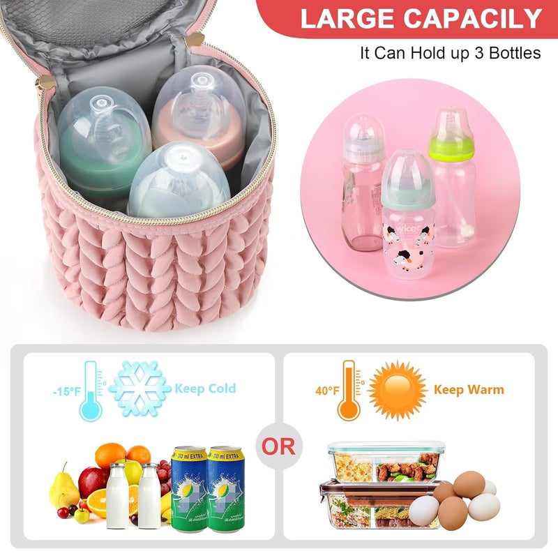 accmor Breastmilk Cooler Bag, Insulated Baby Bottle Cooler Tote Bags for Nursing Mom Daycare - Image 2